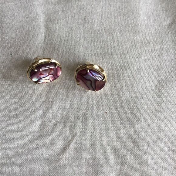 $10 ea or 3/$20 Goldtone Pink Shell Earrings - Picture 2 of 9